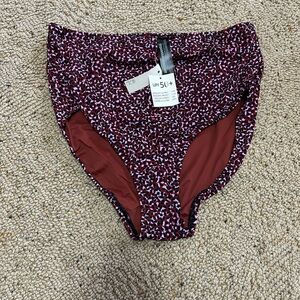 Amazon Essentials Brick red and Black Swim Bottoms